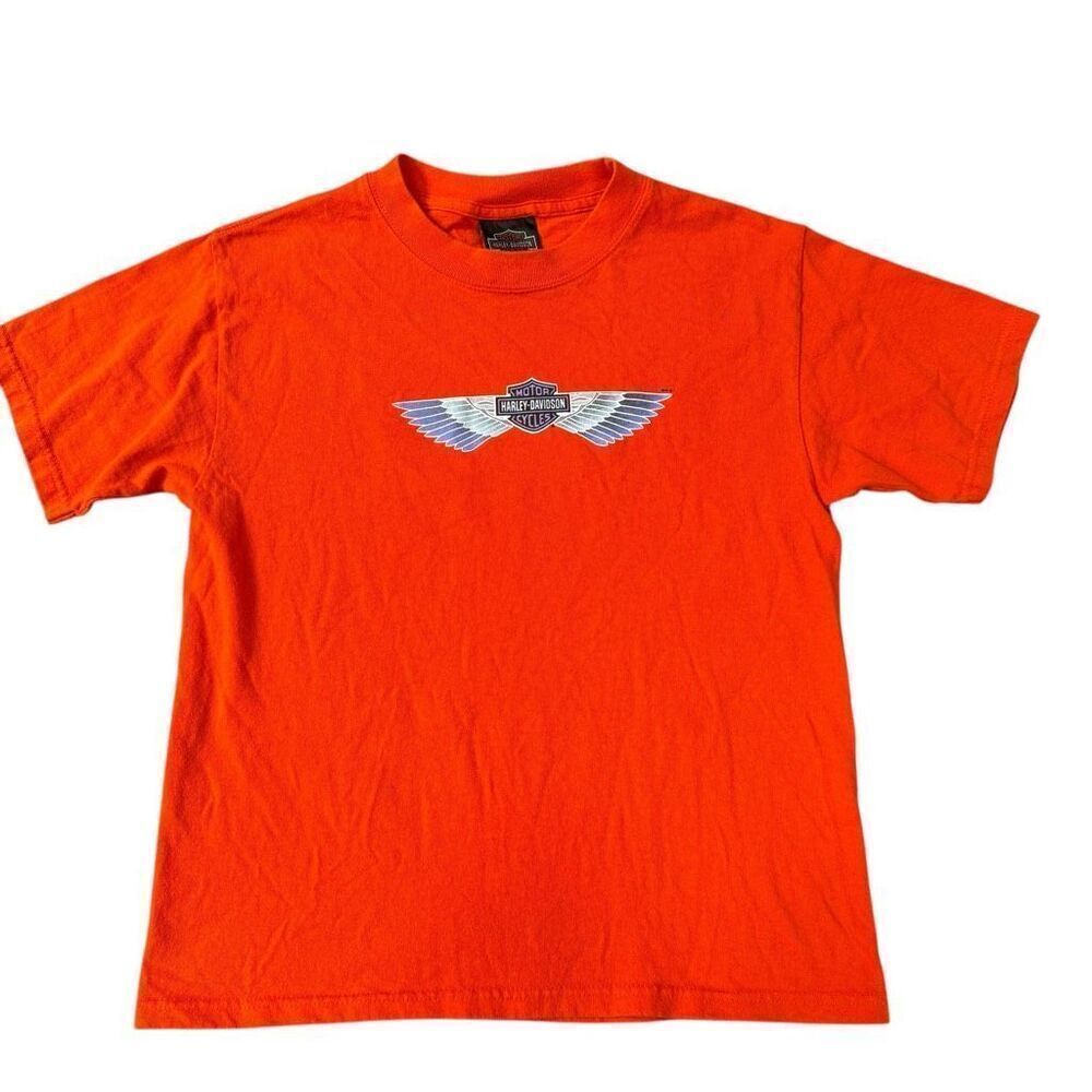 Harley Davidson Motorcycles Cozumel Mexico youth Orange T-shirt Size XL